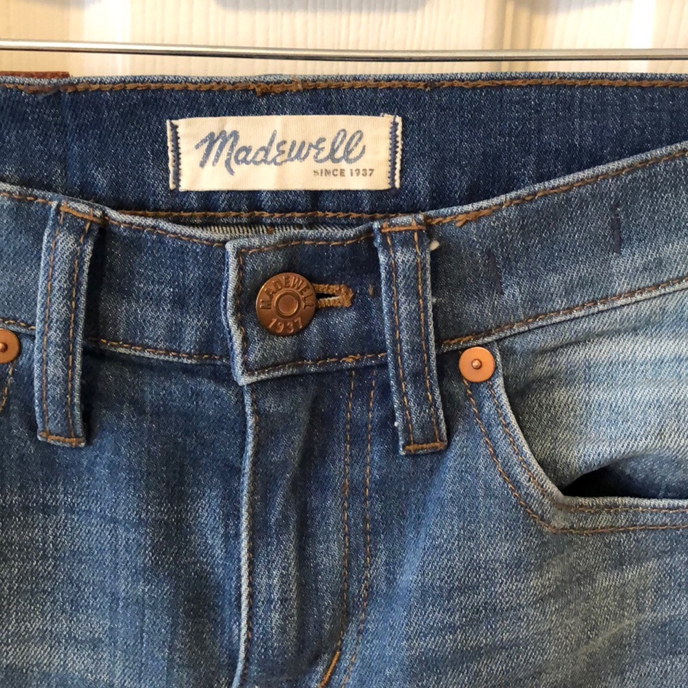 Madewell kick out crop jeans in thom wash - Picture 5 of 9